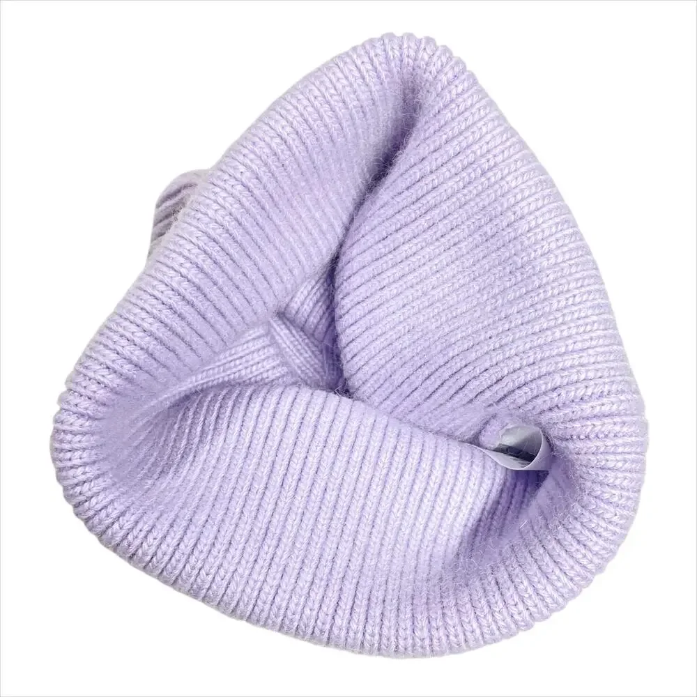 MOONPENNY Lilac London Cashmere Blend Beanie Lavender Purple OS